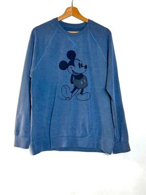 Disney Blue Mickey Mouse Crewneck Sweatshirt